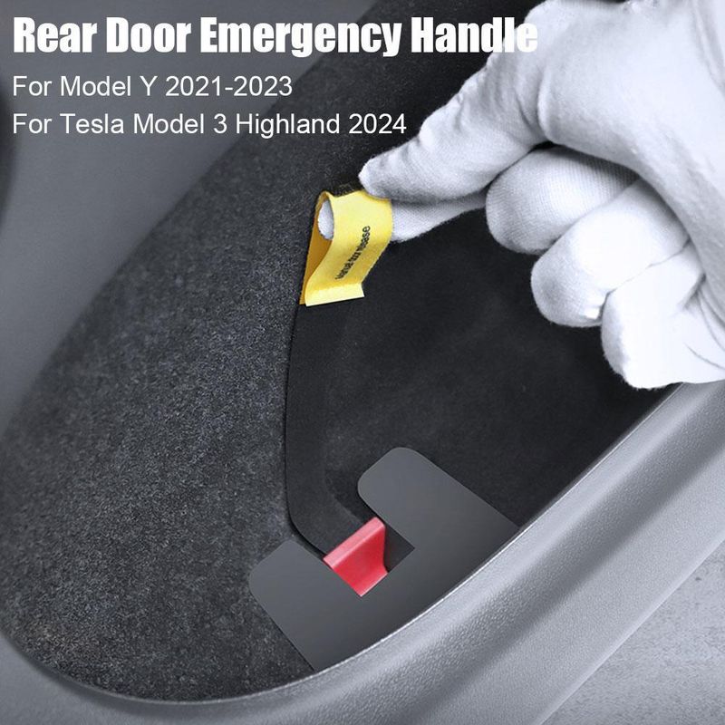 Suitable For Tesla Model 3/Y Physical Lock Mechanical Switch Unlocking And Rear Door Emergency Handle_voghion.com