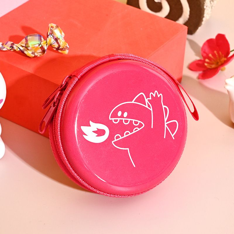 Piccolo dinosauro auricolare rotondo per bambini gancio borsa versione coreana portamonete stampato_voghion.com