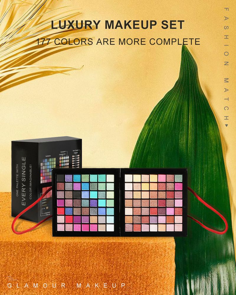 Ombretto per il trucco 177 colori Ombretto Fard Lucidalabbra Contorno Trucco multifunzionale Palette combinata Set Modifica del viso_voghion.com
