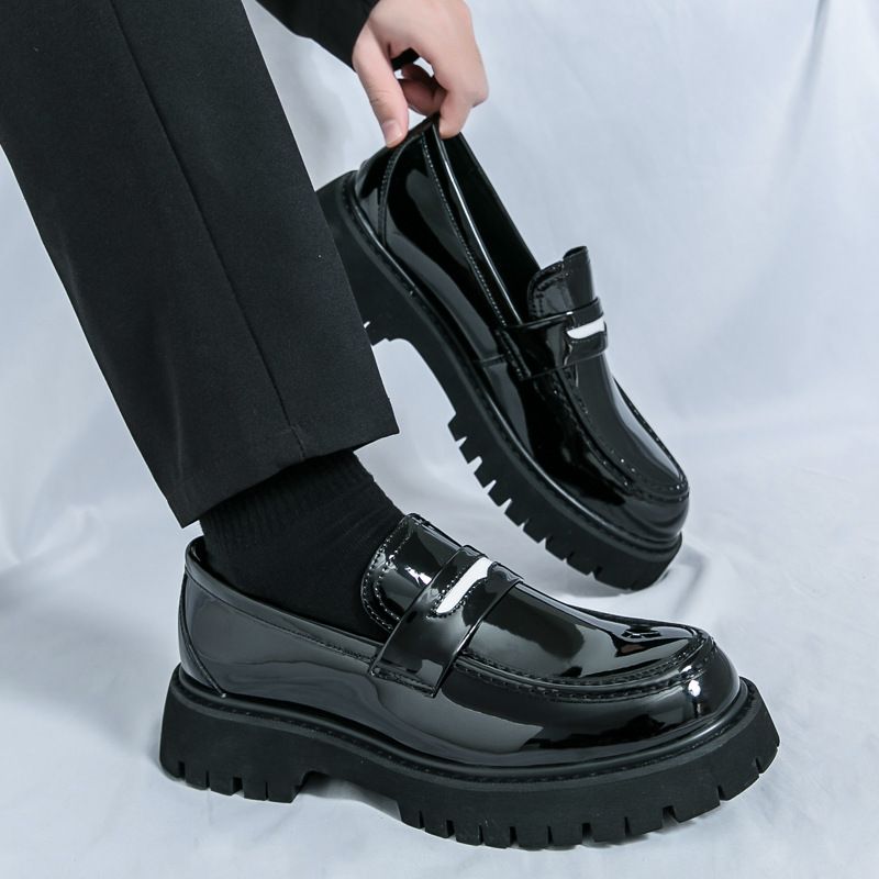 2025 Spring And Summer New Casual Men's Coarse Heel Sleeve Large Size Le Fu Fashionable, Versatile, Comfortable, Simple_voghion.com