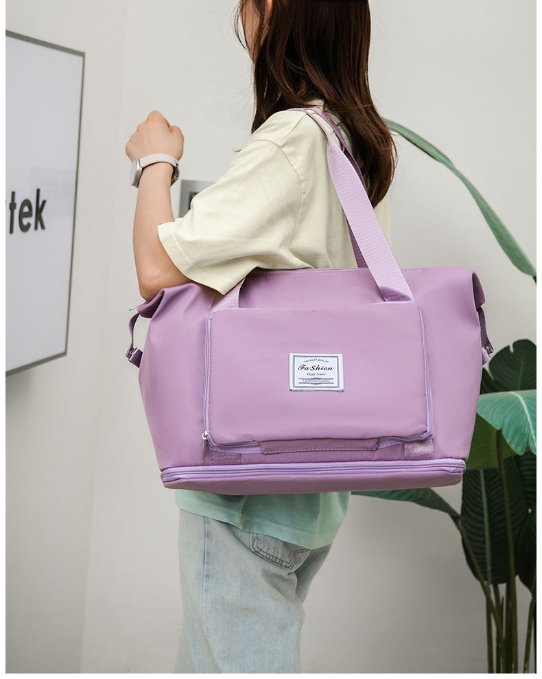 Noua geantă de fitness pentru yoga, geantă de expansiune, geantă uscată și umedă separată, portabilă, crossbody, geantă de înot cu dublă utilizare, geantă de călătorie pentru sporturi în aer liber_voghion.com