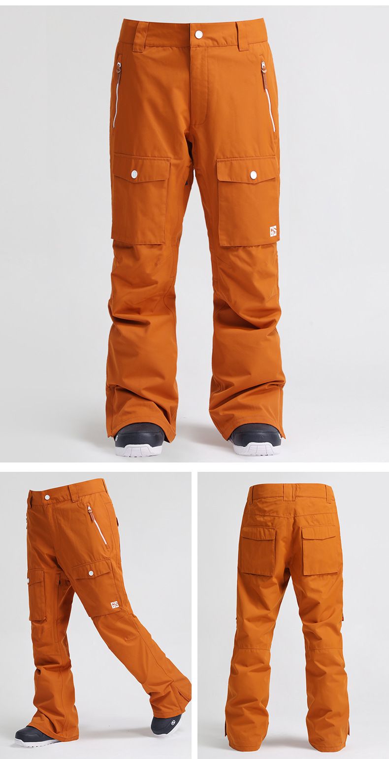 Skihose Einzel-Doppelbrett wasserdicht winddicht warm atmungsaktiv Outdoor Skibekleidung Herren Overall_voghion.com