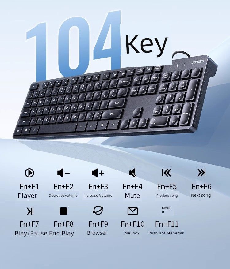 lian 007 Set Mouse Office Desktop Computer Ku004 With Wireless Keyboard_voghion.com