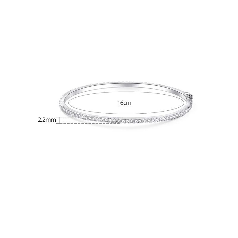 High-Value Single Row Diamond Micro-Inlaid Zirconia Bracelet Korean Design Sense Niche Versatile Fairy Jewelry_voghion.com