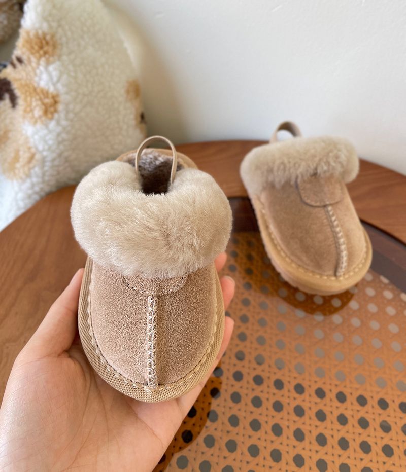 {Talla 15-30} Zapatos de bebé con forro polar, nuevos zapatos de algodón para invierno, pantuflas de algodón cálidas para niñas, zapatos de suela suave para bebés_voghion.com
