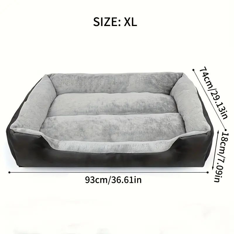 Tapis pour chat et chien en velours arctique noir_voghion.com