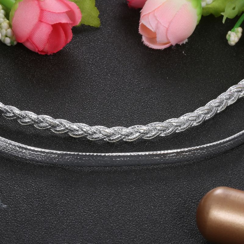 Nuove catene per le dita dei piedi lisce fatte a mano, semplici e alla moda, con pasta fritta, set da 2 pezzi_voghion.com