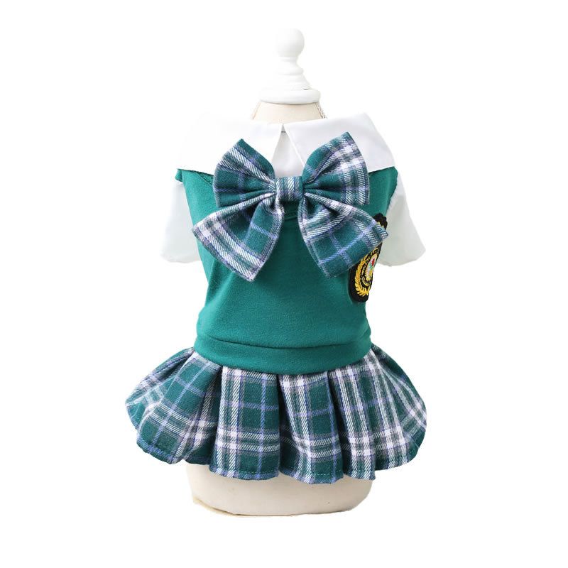 Hund Frühling Sommer Neue Teddy Bichon Casual Mode Haustier Kleidung 23 College Stil Paar Set_voghion.com