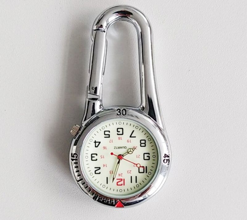Watch Pendant Portable Watch Star Waist Outside Watch Lock Buckle Retro Watch Commemorative Backpack Sports Glow-in-the Dark Mountaineering Buckle_voghion.com