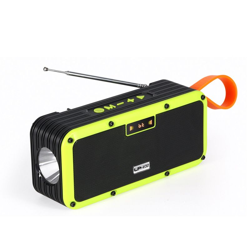 LP-V30 new solar powered Bluetooth speaker, outdoor radio, flashlight, portable multifunctional speaker_voghion.com