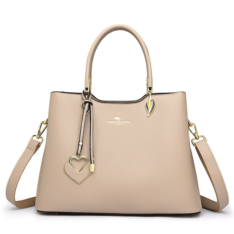 Borsa da donna di mezza età Nuova borsa da donna alla moda coreana Borsa a mano Borsa a tracolla multistrato_voghion.com