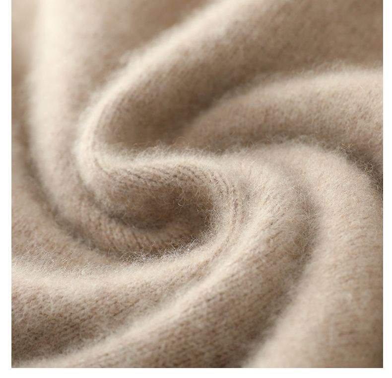 Herrenbekleidung Herrenpullover aus 100 % Wolle, weicher und atmungsaktiver Strickpullover, Rundhals- und Stehkragenoptionen, warme Freizeitkleidung für den Winter, klassische Volltonfarben_voghion.com