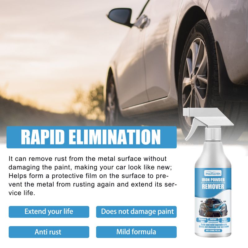 Homonth Iron Powder Remover, Rust Remover For Car Painted Tire Polishing Decontamination And Rust Remover_voghion.com