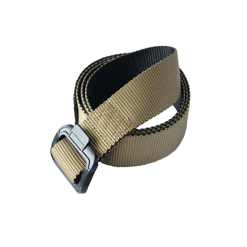 Alloy Buckle And Hook Tactical Belt , Tri-color Braided Inner Belt_voghion.com