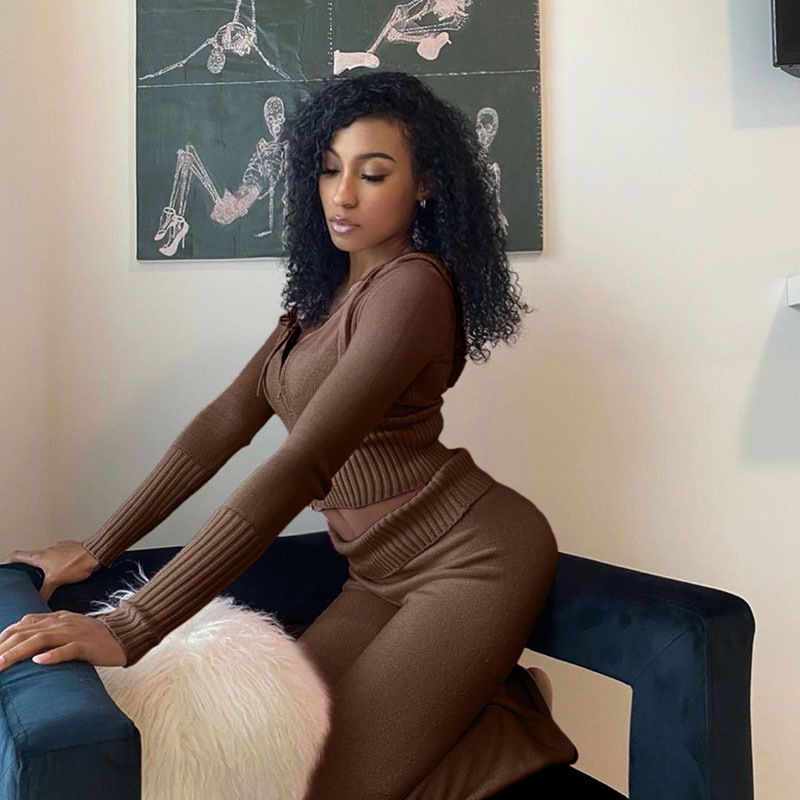 Turtleneck Pullover Contrasting Diagonal Striped Knitted Bottoming Shirt For Women_voghion.com