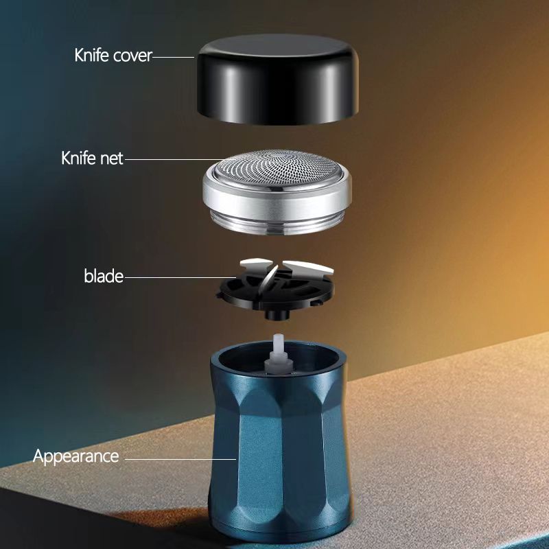 2023 profesjonell USB oppladbar mini bærbar IPX6 barbermaskin for reiselomme barberhøvel_voghion.com