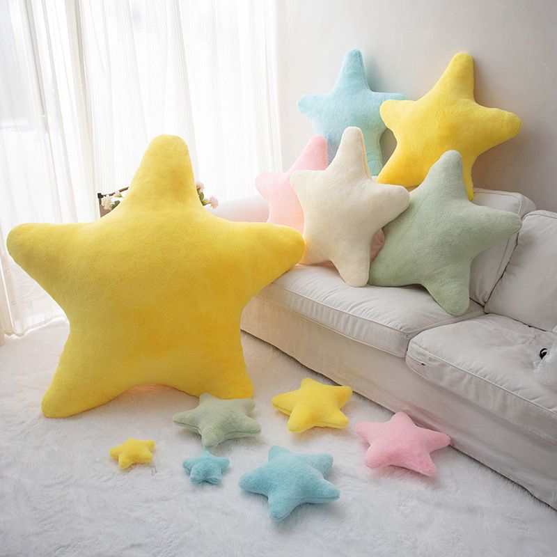 Plüsch Fünfzackigen Stern Plüsch Sofa Kissen Boden Matte Bay Fenster Sitzkissen_voghion.com