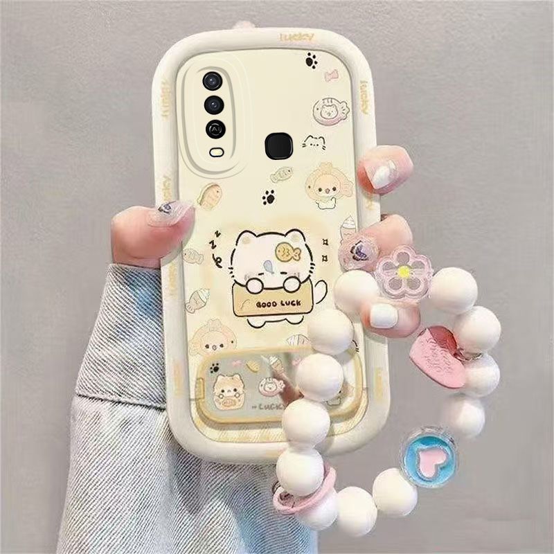 Taiyaki Cat VVivo Y3 Phone Silicone Ultra-thin Y3s New Full Coverage Protective Case Shockproof_voghion.com