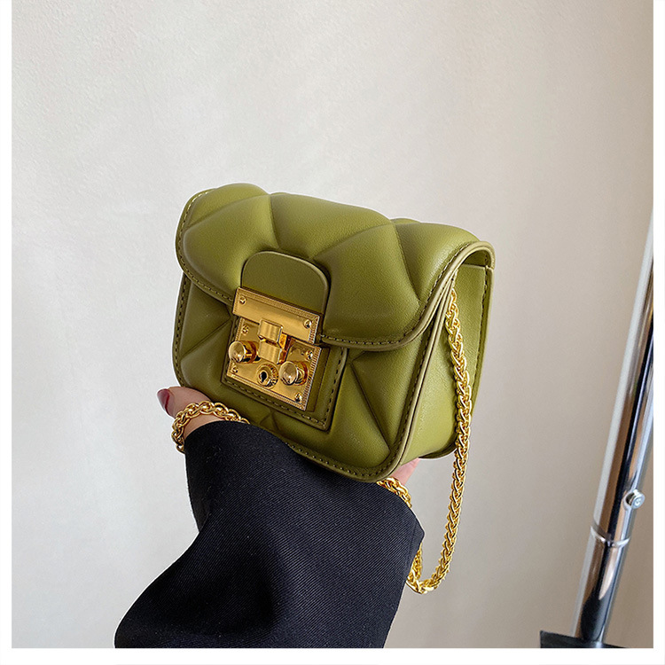Mini borsa obliqua a rombo 2023 versione coreana personalità semplice naso di maiale borsa piccola borsa rossetto da donna di fascia alta_voghion.com