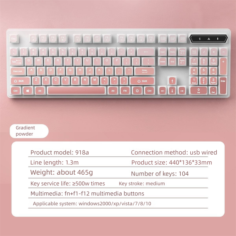 2025 New Model Dazzling Mechanical Feel Keyboard Moue Set Wired Silent Gaming E-port Dedicated Univeral For_voghion.com