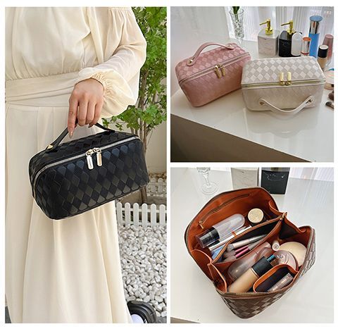 Tragbare Reise-Kosmetiktasche für Damen mit großer Kapazität, High-End-Sense-Internet-Promi, neue Aufbewahrungstasche für Reisekosmetik_voghion.com