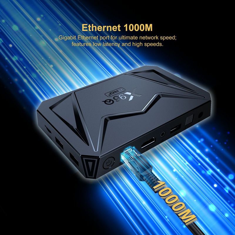 New X96QPRO+ Smart TV Box – Android 14, Allwinner H728, Gigabit LAN Media Hub_voghion.com