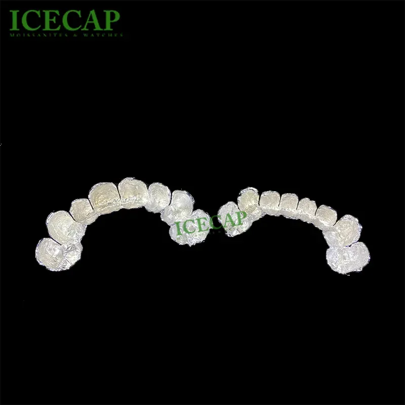 su 8 Custom Sliver 6 VVS Iced Out Donna e Uomo Hip Hop Gioielli Denti Dia Moissanite Grillz_voghion.com