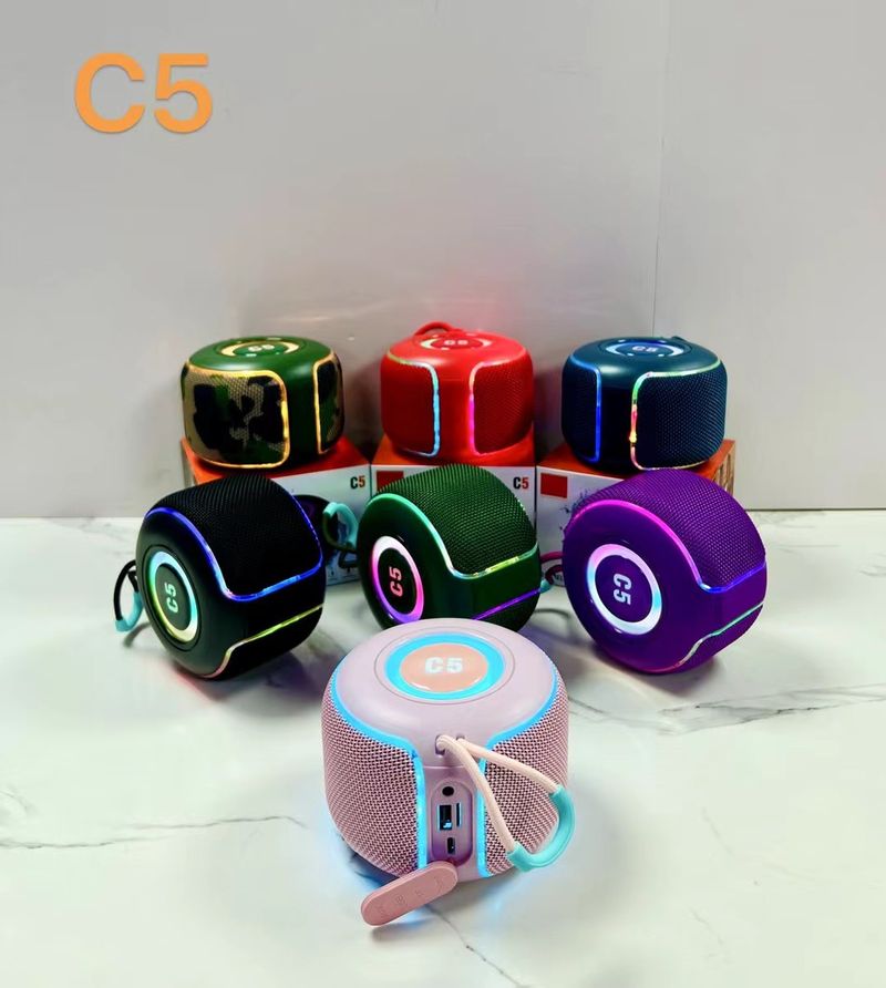 New C5 High Sound Quality, Convenient Bluetooth Speaker, Outdoor Cycling Goods, Cool and Dazzling Large Volume subwoofer_voghion.com