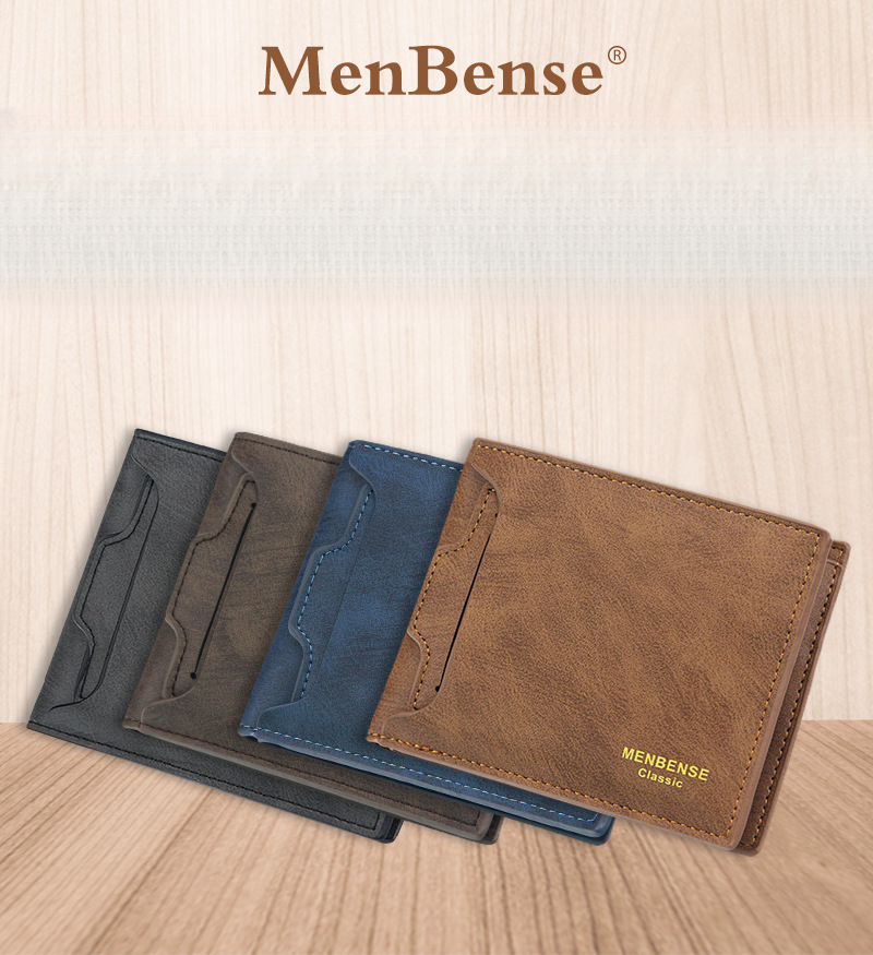 2024 New Men's Wallet Short, Fashionable, Casual, Large Capacity, Multi Card Position, Short, Money Clip, High Quality Card, Foreskin Leather_voghion.com