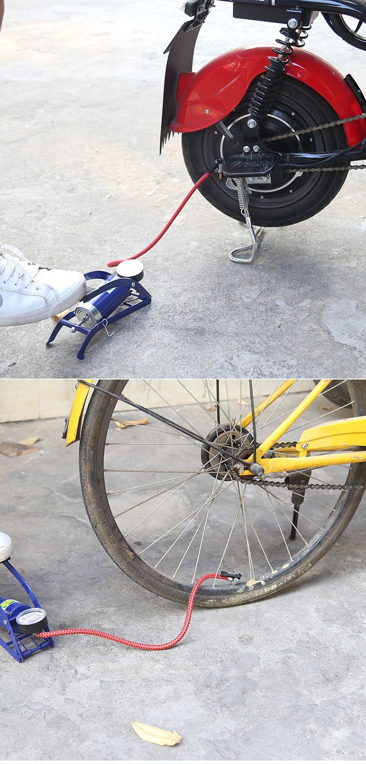 Mini Tragbare Hochdruck Fuß Verwenden Fuß-Betrieben Luftpumpe Für Auto_voghion.com