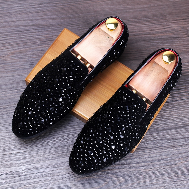 Movechain chegam mocassins de couro genuíno masculino sapatos casuais moda strass sapatos de condução homem apartamentos vestido sapatos de casamento_voghion.com