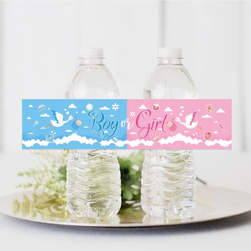 Baptism gender reveals water bottle sticker Amazon birthday party theme party party baby shower_voghion.com