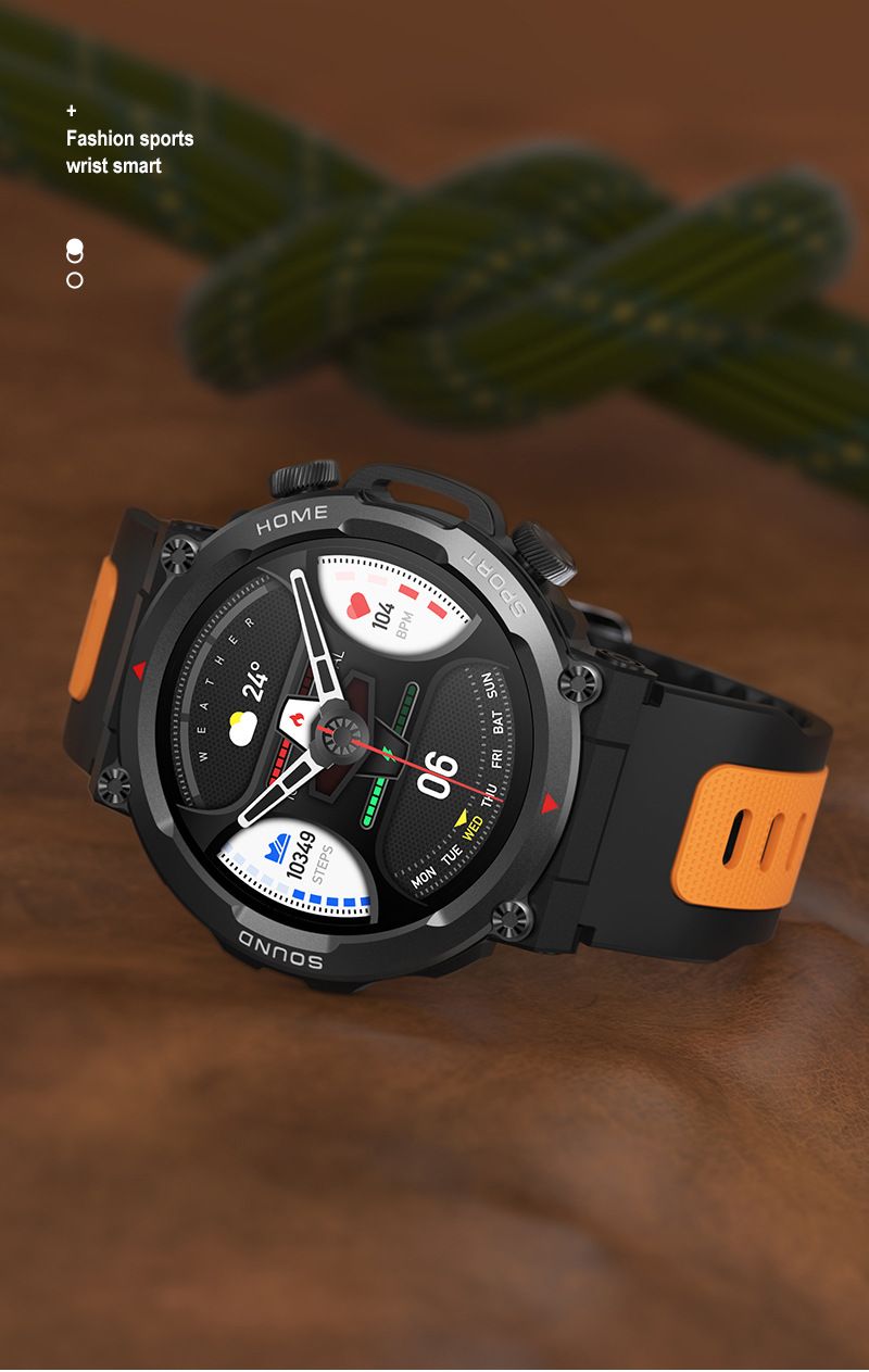S56T smartwatch for Bluetooth communication, outdoor step counting, sports, triple protection, heart rate_voghion.com