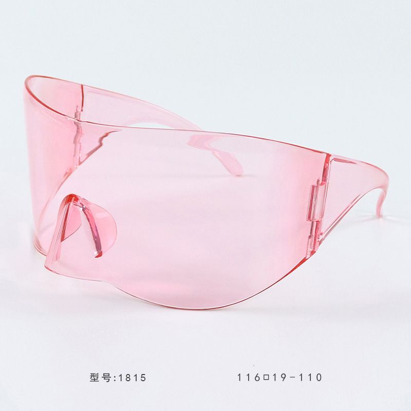 New Futuristic Tech-style Cool Oversized One-piece Goggles Cyberpunk Sunglasses_voghion.com