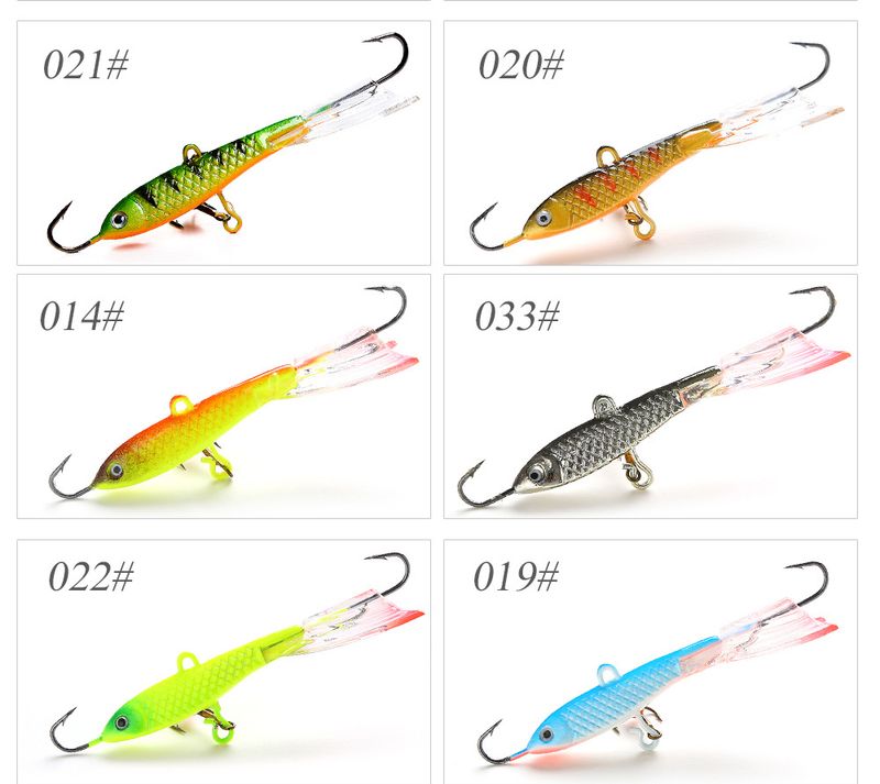 FISHKING 15g/80mm Esca Bionic Bait Hook Piccolo Pesce Piombo Speciale Pesca sul Ghiaccio Invernale_voghion.com