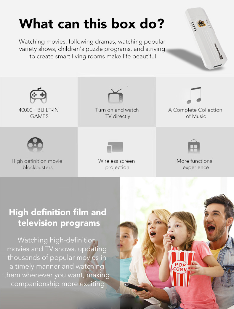 K8Pro Retro Gaming Console With Dual System, Wireless Controllers & 64GB Storage For Home TV Entertainment – Compatible With Android_voghion.com