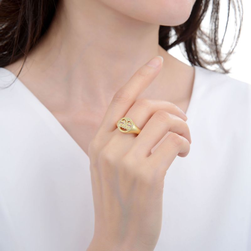 Sieradenset voor dames, mode, diamant, zirkoon, zirkonia, expressie, tas, ring, openingsontwerp, verstelbaar, vrouwelijk, handsieraden, kleurbehoud, netwerk, beroemdheid_voghion.com