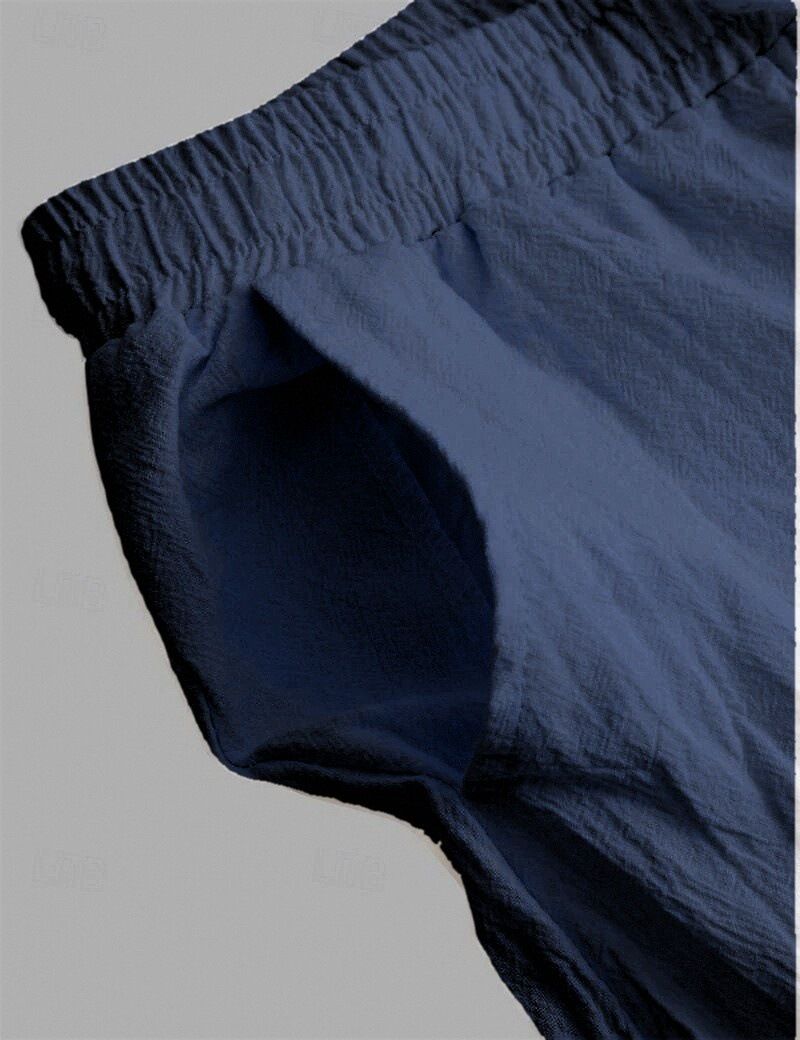 Lässige Herrenhose aus Leinenmischung – gerades Bein, entspannte Passform, atmungsaktiv und leicht für den Alltag (S-XXXL, 7 Farben)_voghion.com