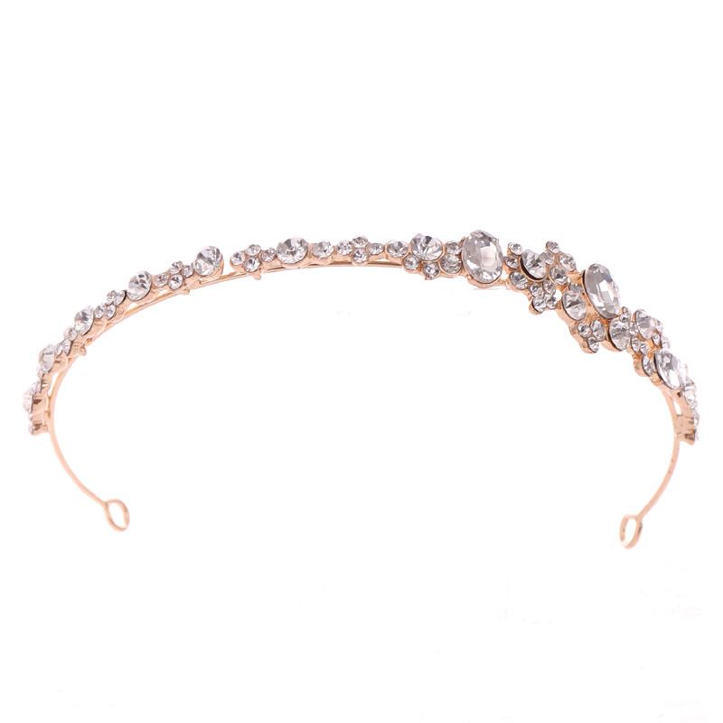 Haarschmuck, Kopfbedeckung, Strass-Stirnband, Krone, Kopfbedeckung, Brautkleid-Accessoires_voghion.com