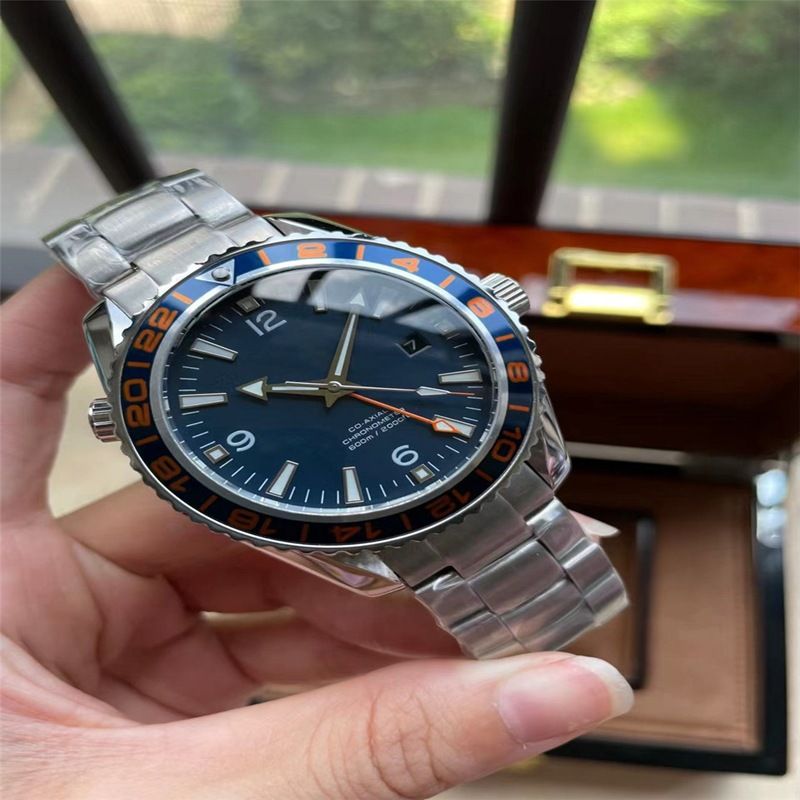 VS Haima 600 Quarter Orange Orologio da uomo completamente automatico meccanico sportivo di precisione con cinturino in acciaio in ceramica_voghion.com