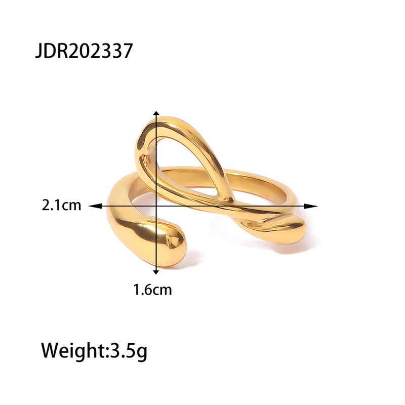 INS niche minimalist cross geometric opening for women's 2022 new fashionable light luxury high-end feeling ring_voghion.com