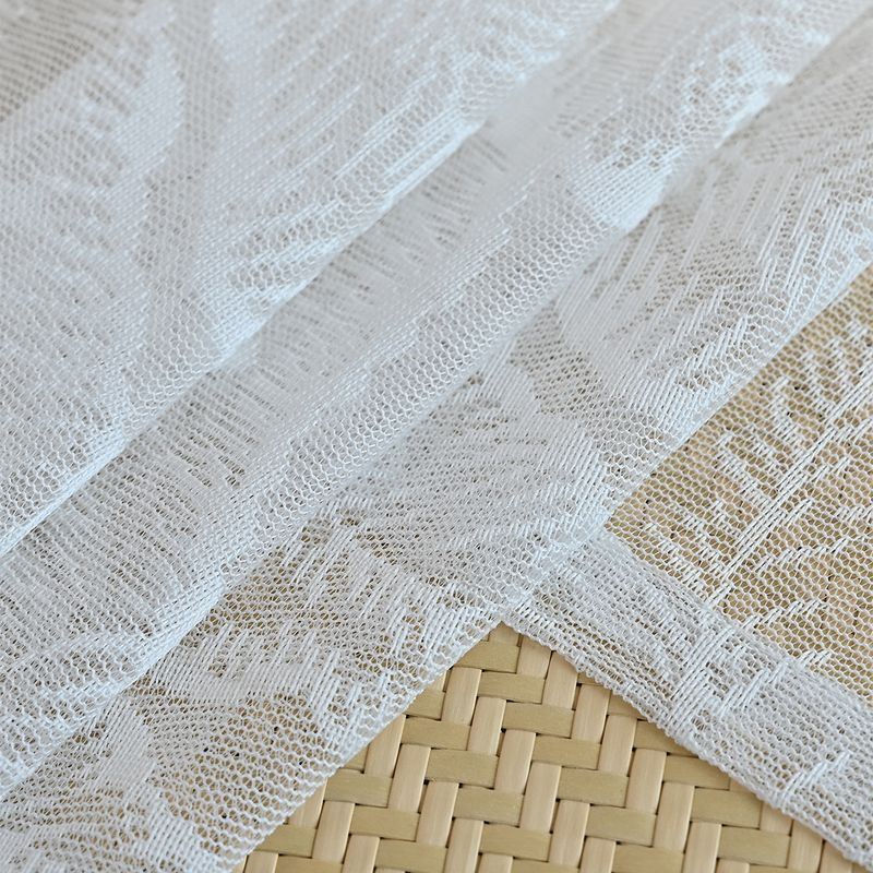 Fishtail Rod Dør Gardin Warp Strikket Lace Vindu Skjerm Gardin_voghion.com