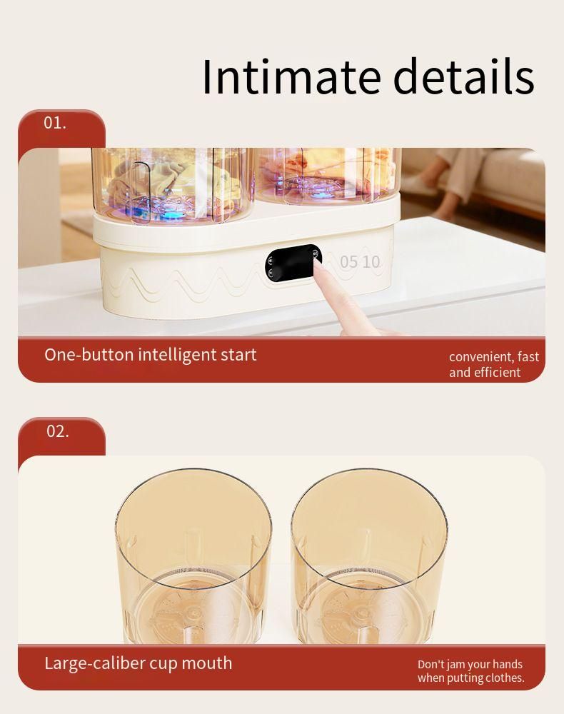Mini lavatrice completamente automatica per calzini, biancheria intima e mutandine_voghion.com