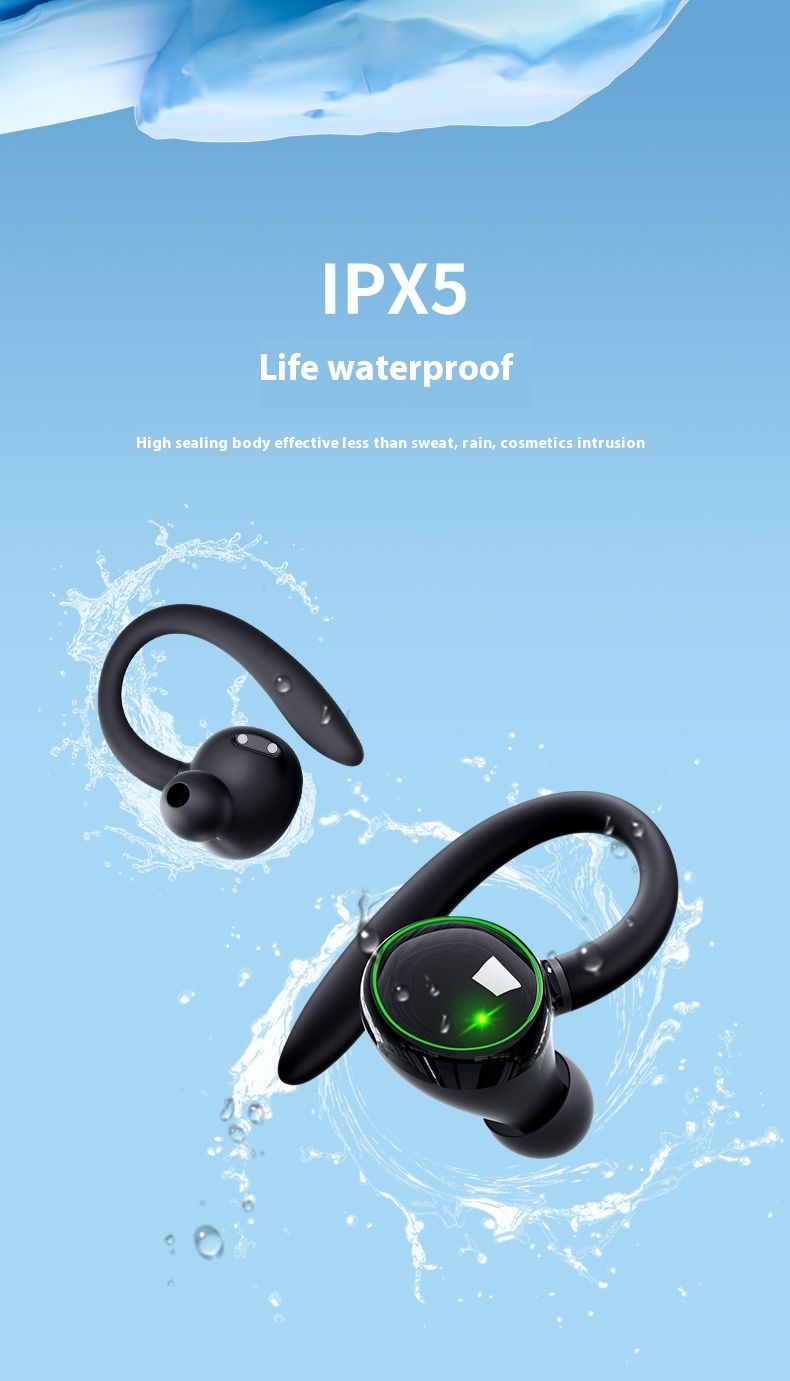 Auriculares deportivos Bluetooth 5.3 Dual Mark con reducción de ruido, resistentes al agua y con cancelación de ruido para fitness_voghion.com