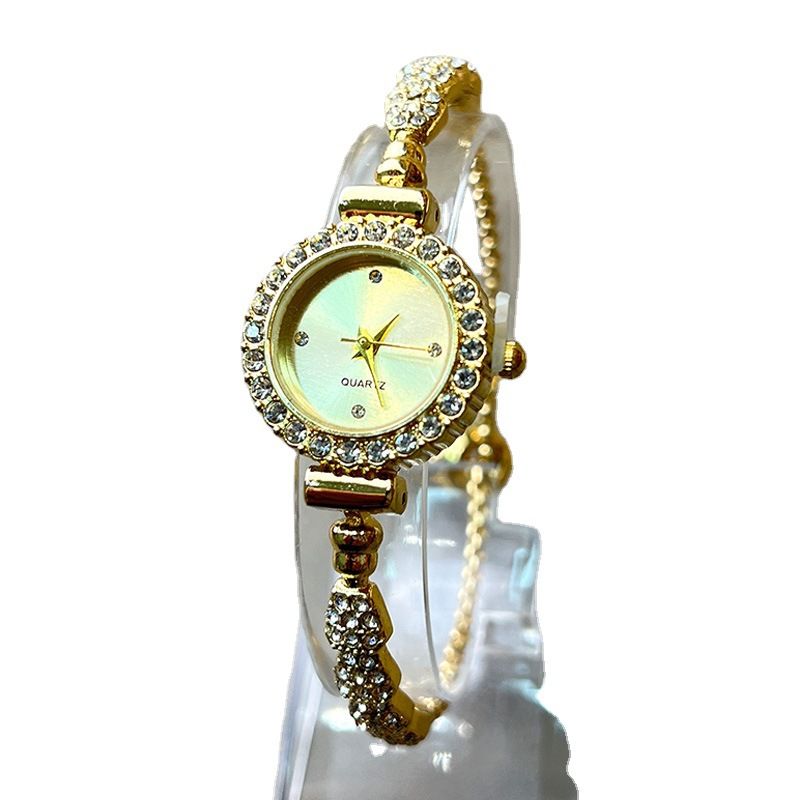 Bracelet Set Ladies Quartz Fashion Alloy Drill Snake Shape Watch_voghion.com