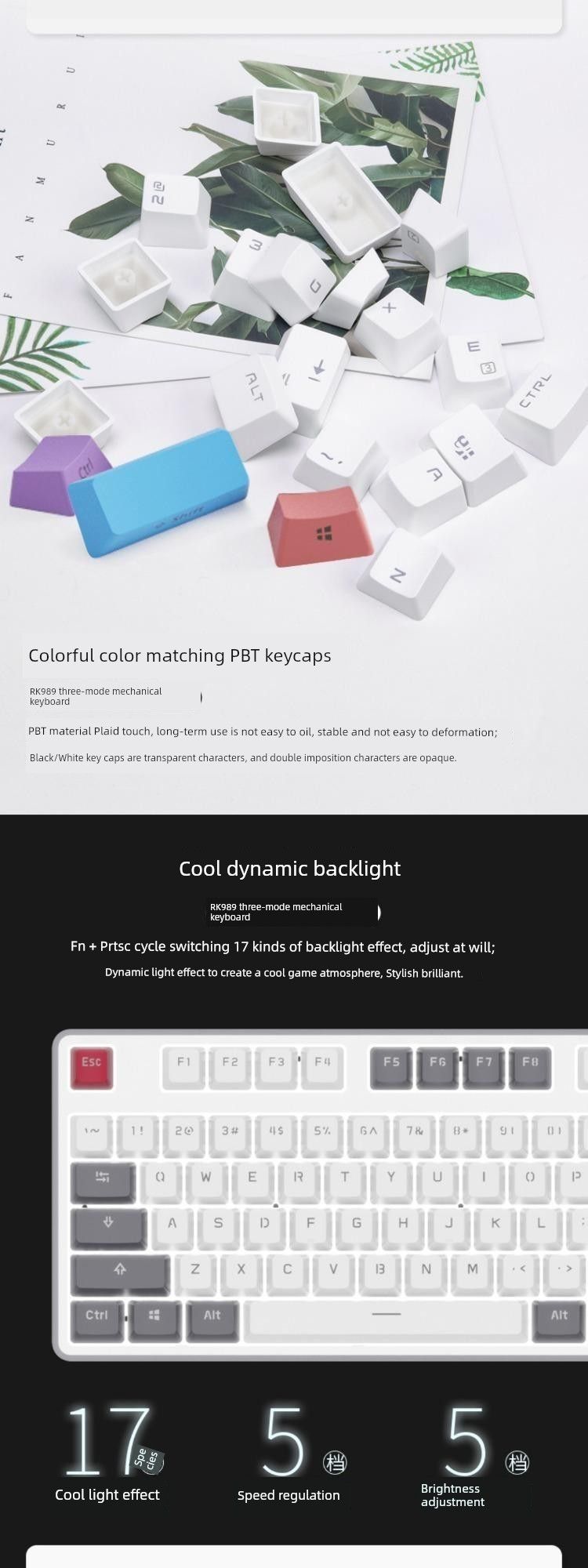 Three-Model Customized Thermal Plug Nical Keyboard_voghion.com