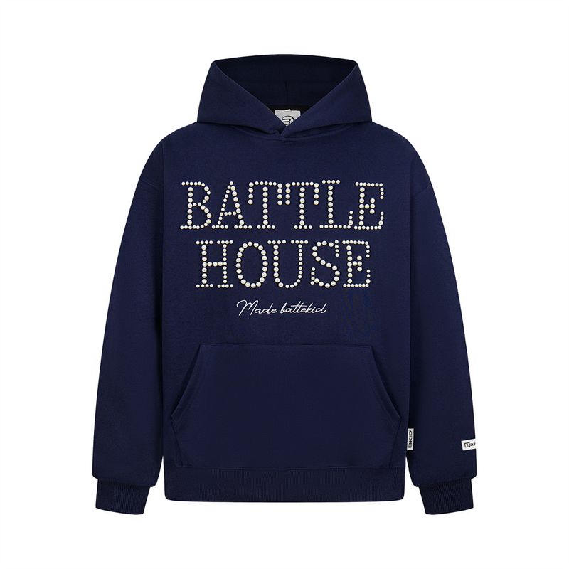 Trendy Brand Vibed Beaded Letter Hoodie Unisex Design Sense Niche Loose Pullover Sweatshirt_voghion.com