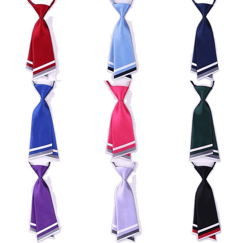 Cravatta piccola da donna coreana, professionale, con fiocco in stile giapponese, per studenti universitari, con fiori_voghion.com