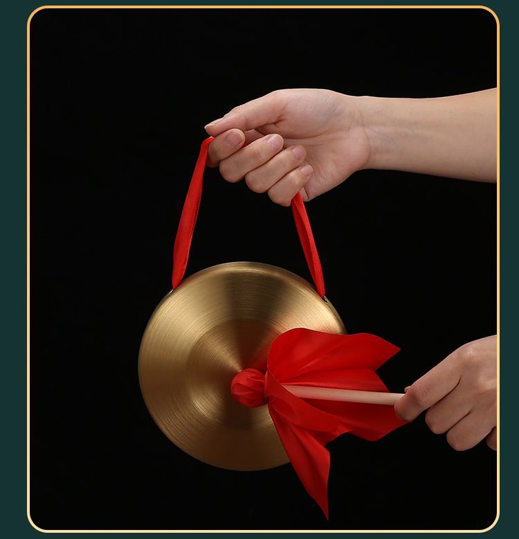 Copper-Plated Alloy Road Opening Steel High Volume Flood Prevention Warning Gong Drum Kindergarten Three-Sentence Half_voghion.com