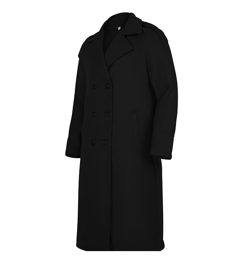 Men's long woolen coat extra long over the knee coat_voghion.com